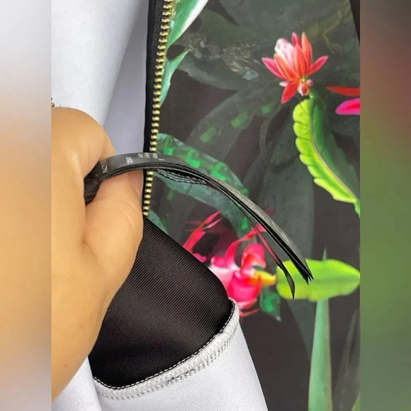 Ted Baker Women Ellika Chameleon Jungle Floral Print Bodycon Dress size 1 small - Picture 9 of 10